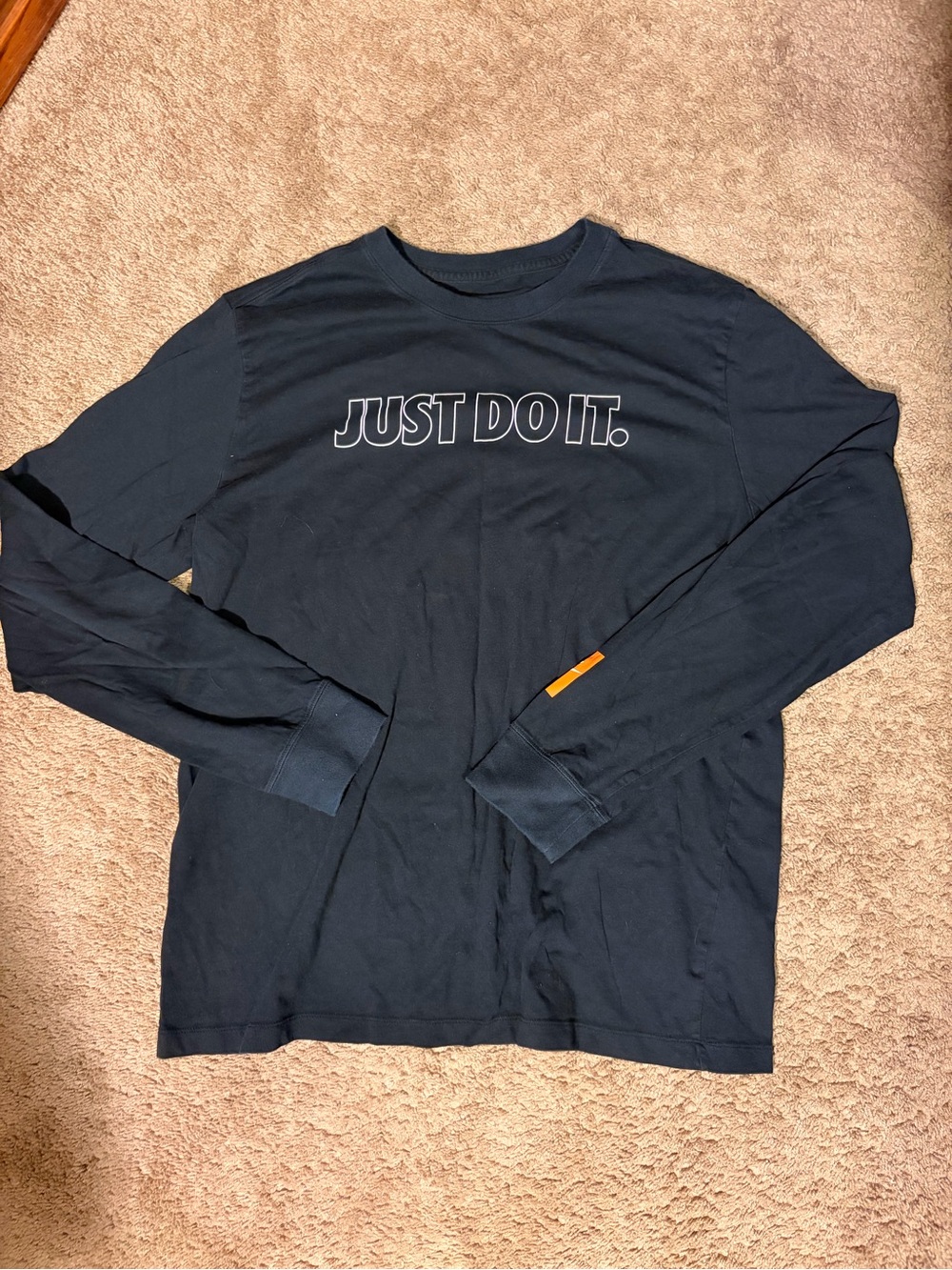 Nike Long-Sleeve 'Just Do It.' Graphic Tee - Black
